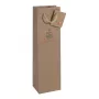 SIGEL GT042 kerstcadeauzakken voor flessen met appelmotief, 10 x 35 cm, kraftpapier, 5-pack