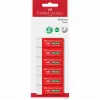Faber-Castell PVC-vrije gum 7095-20, 6-pack, wit