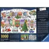 Ravensburger puzzel Betoverde kerststad (1000 stukjes)