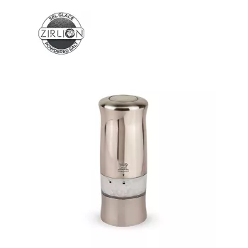 Peugeot Zeli elektrische zoutmolen 14 cm zilver
