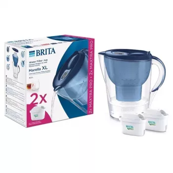 BRITA MARELLA XL filterkan met 2 MAXTRA+ filters, 3,5 l totale capaciteit, wit
