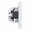 HAGER WAS1120WM SCHUKO-stopcontact met afdekplaat, schroefloze klemmen, A.1, lichtwit mat