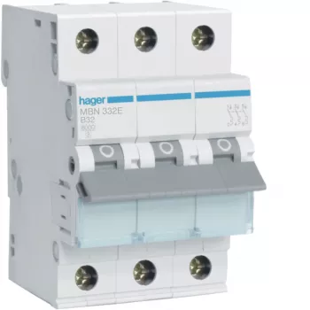 Hager MBN332E Installatieautomaat, 3P, B32, 6 kA
