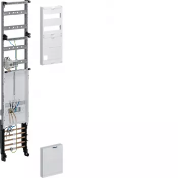 Hager universeel meterveld ZH53X9ST, 1 meterplaats, 3 verdeelrijen, 1350mm, voorgemonteerd, 5-polige verzamelrail, 63A, regionale goedkeuring NRW/SH/MV/N-Sachsen