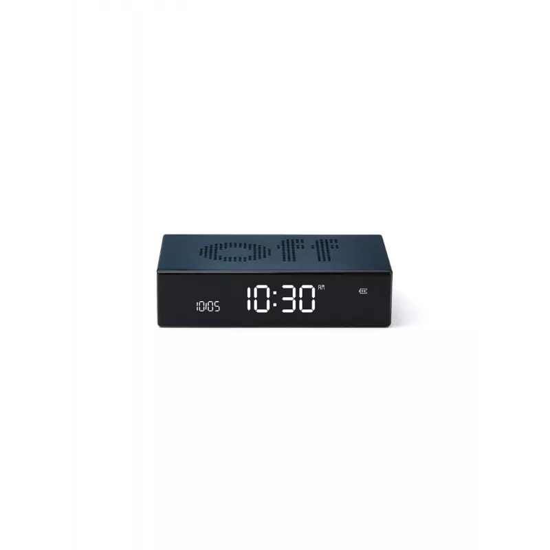 Lexon Flip Premium dubbelzijdige wekker blauw LR152B