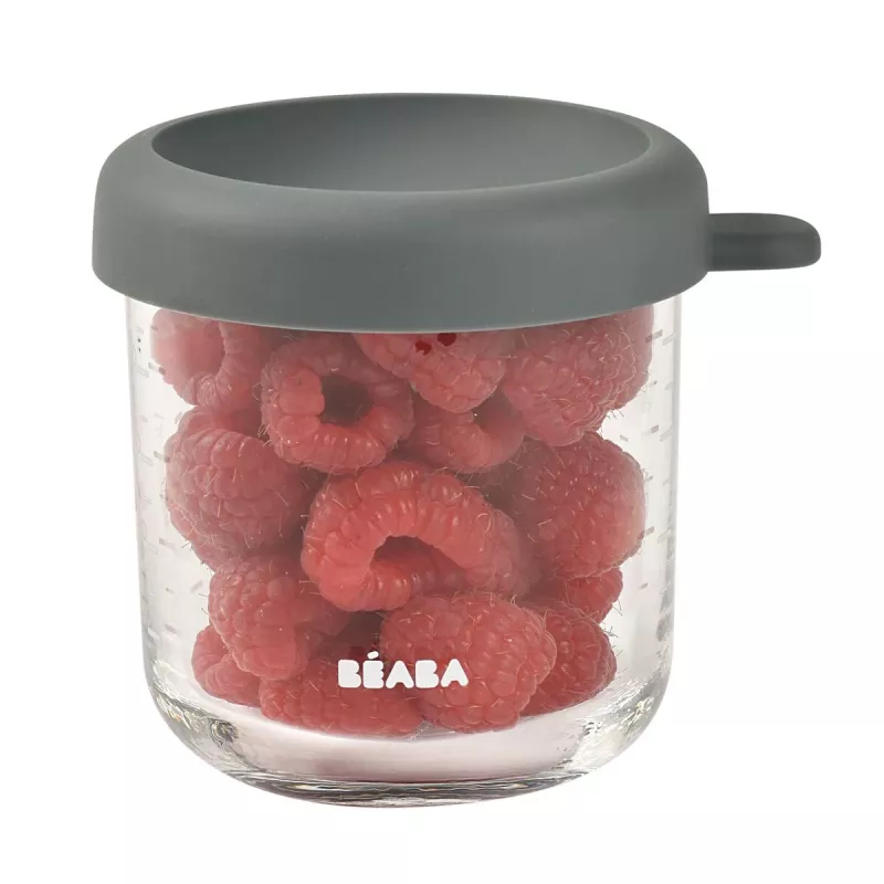 BEABA glazen bewaarpot met luchtdicht deksel 250 ml Mineral
