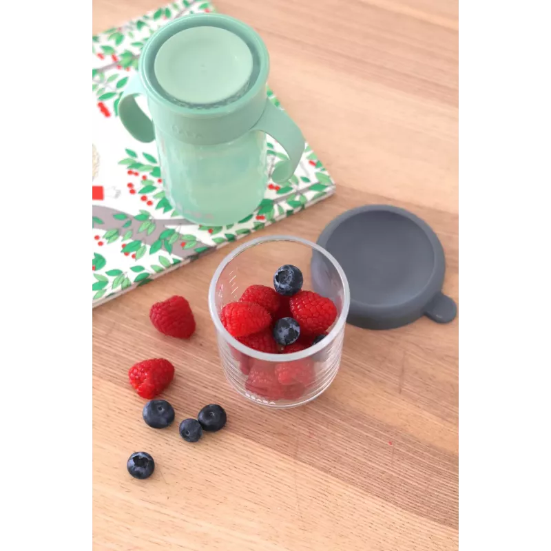 BEABA glazen bewaarpot met luchtdicht deksel 250 ml Mineral