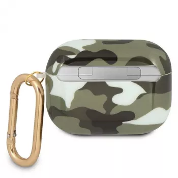 GUESS GUAPUCAMA AirPods Pro hoesje groen/khaki camo collectie