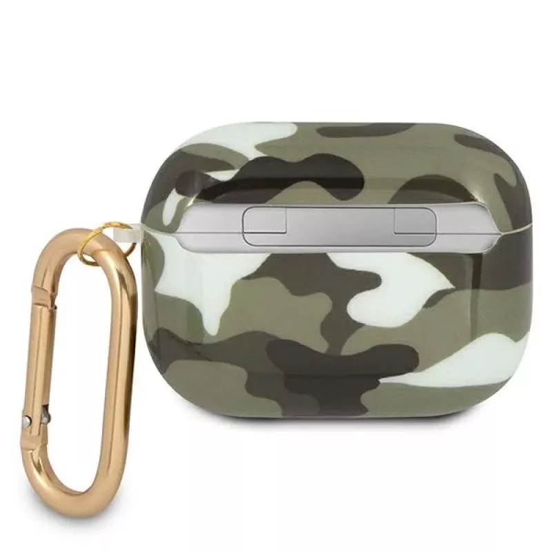 GUESS GUAPUCAMA AirPods Pro hoesje groen/khaki camo collectie