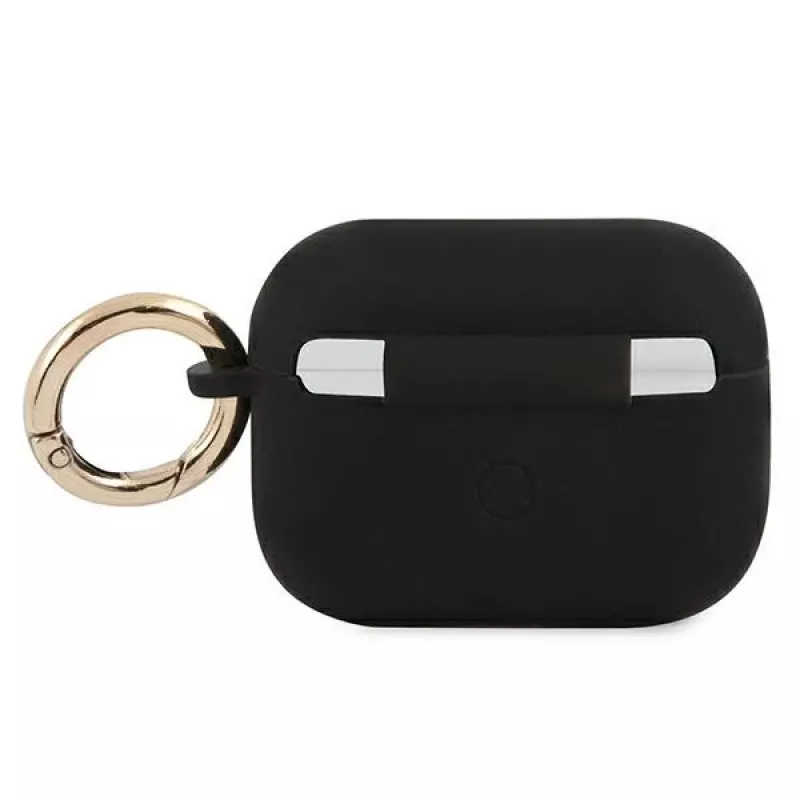 GUESS GUAPSSSK AirPods Pro hoesje zwart siliconen Vintage Script
