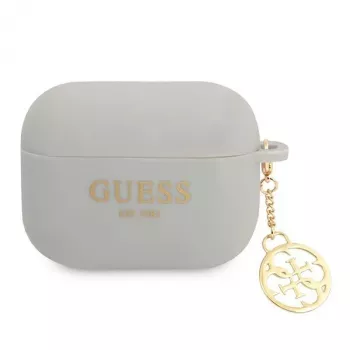 Guess GUAPLSC4EG AirPods Pro hoesje grijs siliconen Charm 4G collectie