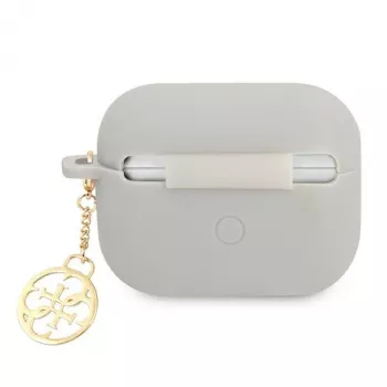 Guess GUAPLSC4EG AirPods Pro hoesje grijs siliconen Charm 4G collectie