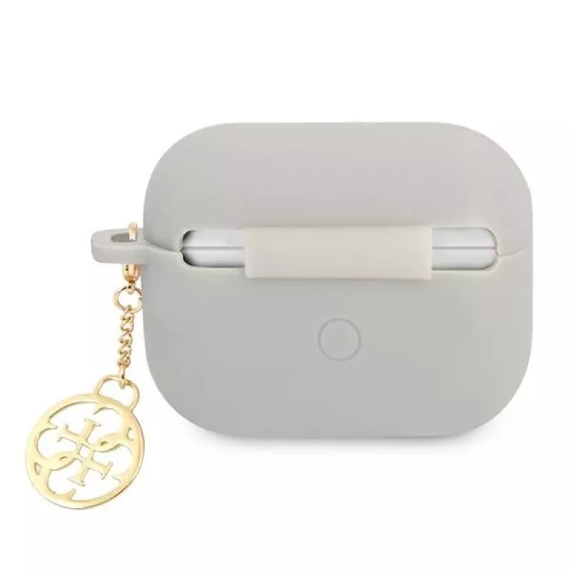 Guess GUAPLSC4EG AirPods Pro hoesje grijs siliconen Charm 4G collectie