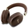 GUESS GUE003639 Gcube Metallic Script Logo on-ear Bluetooth-hoofdtelefoon bruin