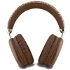 GUESS GUE003639 Gcube Metallic Script Logo on-ear Bluetooth-hoofdtelefoon bruin