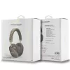 GUESS GUE003639 Gcube Metallic Script Logo on-ear Bluetooth-hoofdtelefoon bruin