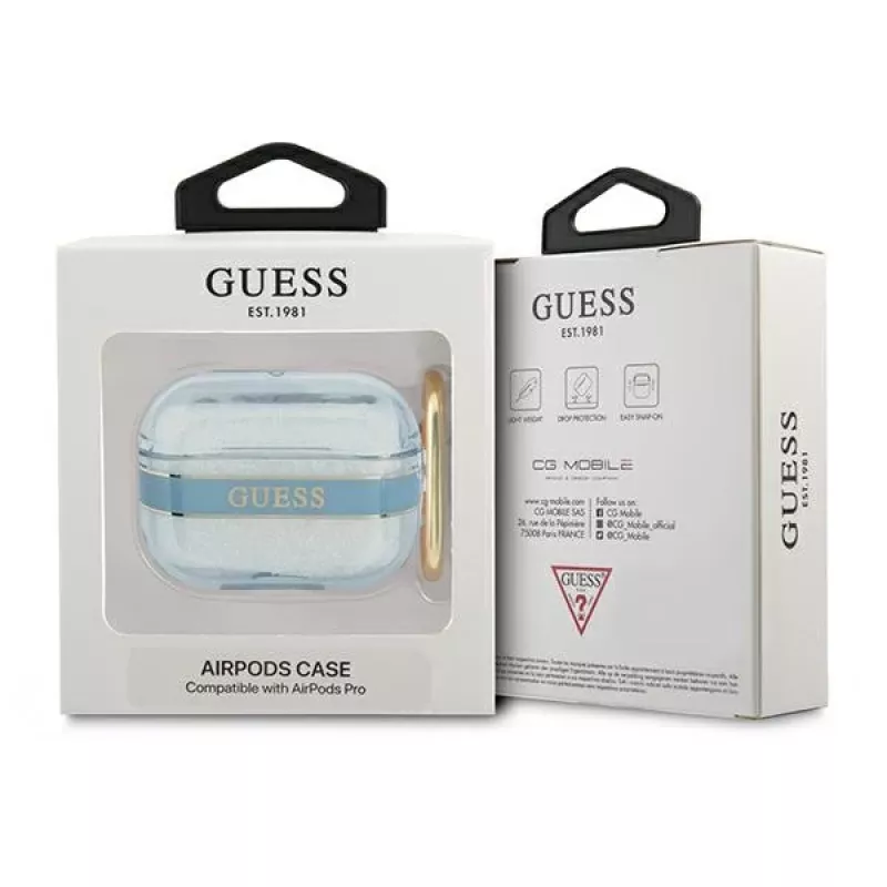 GUESS Strap Collection AirPods Pro hoesje - blauw
