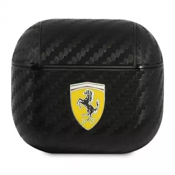 Ferrari FESA3CABK AirPods 3 hoesje On Track PU Carbon Black