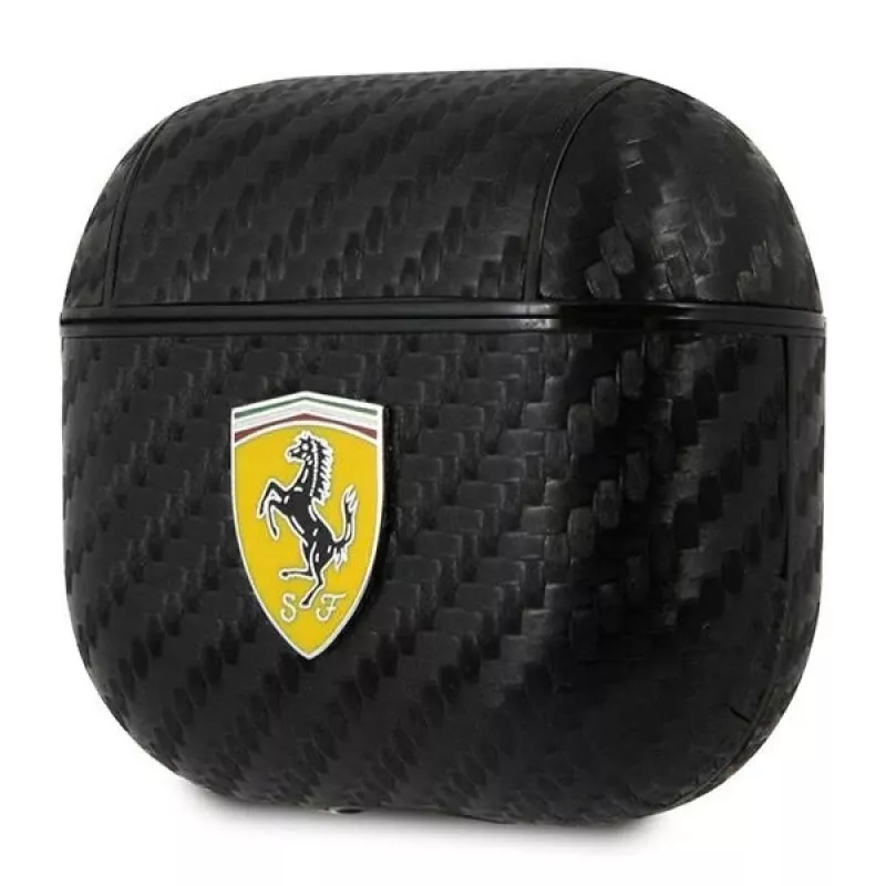 Ferrari FESA3CABK AirPods 3 hoesje On Track PU Carbon Black