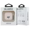 Karl Lagerfeld siliconen Choupette hoofd 3D hoes voor AirPods 4 - roze