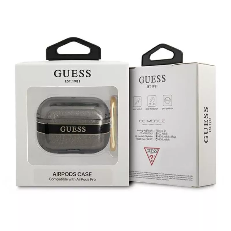 GUESS Strap Collection AirPods Pro hoesje - zwart