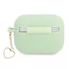 GUESS GUAPLSCHSN AirPods Pro hoesje groen siliconen Charm Heart Collection