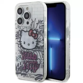 Hello Kitty HKHCP15LHDGPHT iPhone 15 Pro hardcase IML Kitty On Bricks Graffiti wit