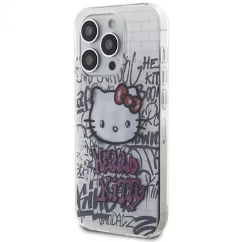 Hello Kitty HKHCP15LHDGPHT iPhone 15 Pro hardcase IML Kitty On Bricks Graffiti wit