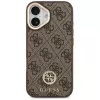 GUESS 4G Strass Logo & Big Strap Metal Buttons MagSafe-hoesje voor iPhone 17 - bruin