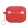 GUESS AirPods Pro-hoesje rood siliconen Charm Heart Collection