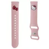 Hello Kitty universele siliconen armband 22 mm roze Kitty-kop ontwerp