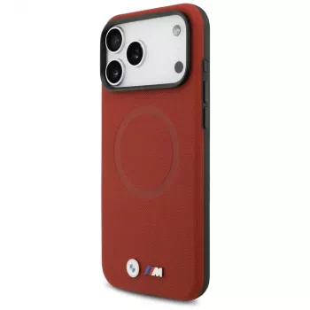 BMW M FW Metal Logo MagSafe-hoesje voor iPhone 17 Pro Max, rood