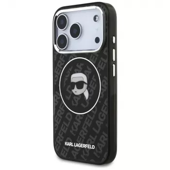 Karl Lagerfeld IML Karl Head Logo MagSafe-hoesje voor iPhone 17 Pro Max zwart