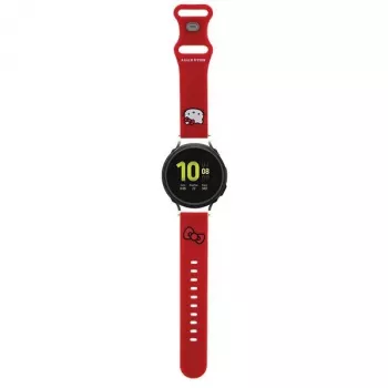 Hello Kitty universele siliconen armband HKUWMSCHBLR rode Kitty-kop 20 mm