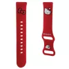 Hello Kitty universele siliconen armband HKUWMSCHBLR rode Kitty-kop 20 mm