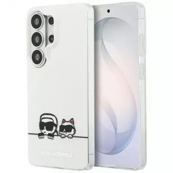 Karl Lagerfeld IML Peekaboo Karl & Choupette MagSafe-hoesje voor Samsung Galaxy S26 Ultra - transparant
