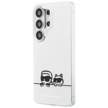 Karl Lagerfeld IML Peekaboo Karl & Choupette MagSafe-hoesje voor Samsung Galaxy S26 Ultra - transparant