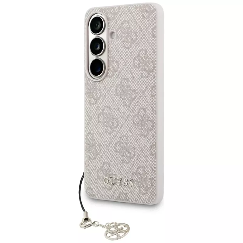 GUESS 4G Classic Logo Charm MagSafe-hoesje voor Samsung Galaxy S26 - roze