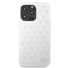 Mercedes-Benz MEHCP13LESPWH iPhone 13 Pro / 13 hardcase zilveren sterrenpatroon wit