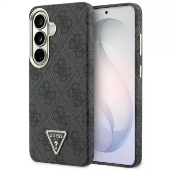Guess 4G Triangle Logo MagSafe-hoesje voor Samsung Galaxy S26 - zwart