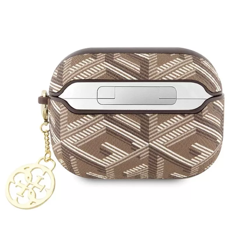 GUESS GUE003033 GCube Charm AirPods Pro hoesje bruin
