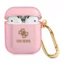 GUESS Glitter Collection hoesje voor Apple AirPods 1/2 - roze