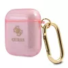 GUESS Glitter Collection hoesje voor Apple AirPods 1/2 - roze