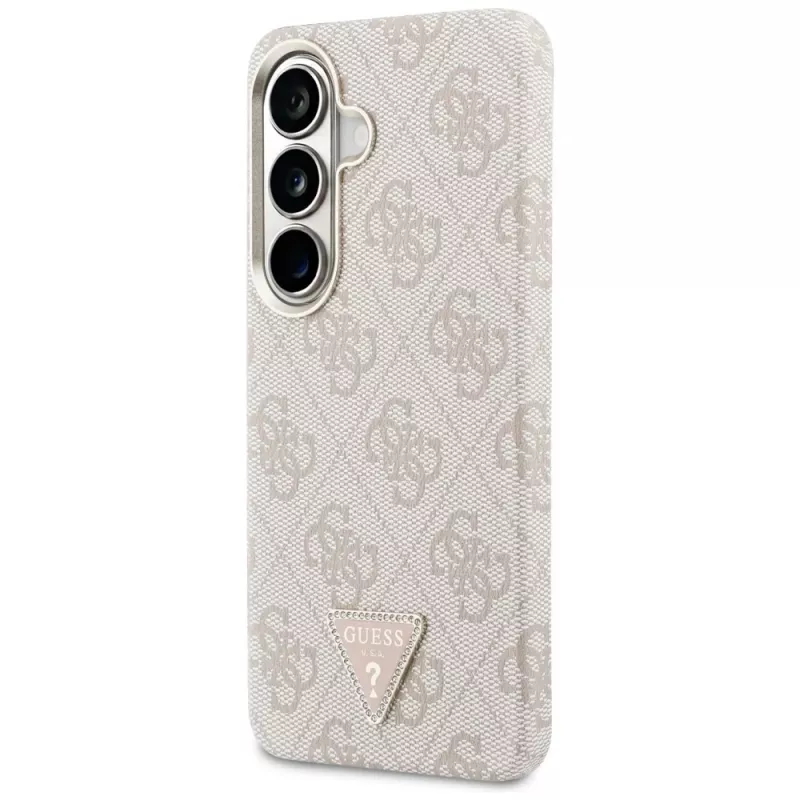 Guess 4G Triangle Logo MagSafe-hoesje voor Samsung Galaxy S26 - roze