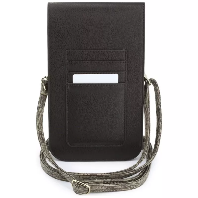 GUESS Graines 4G & Classic Logos telefoontasje bruin