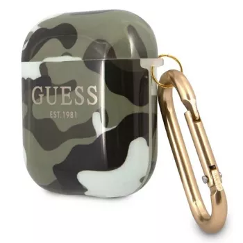 GUESS Camo Collection AirPods 1/2 hoesje groen/khaki