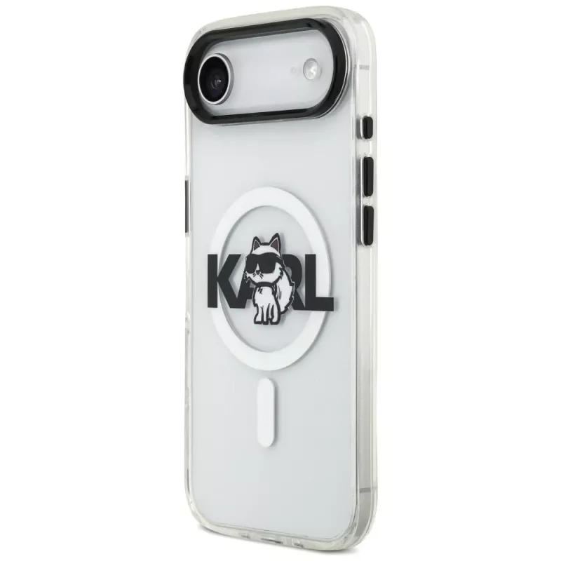 Karl Lagerfeld IML Choupette Sketch Logo MagSafe-hoesje voor iPhone Air, Transparant