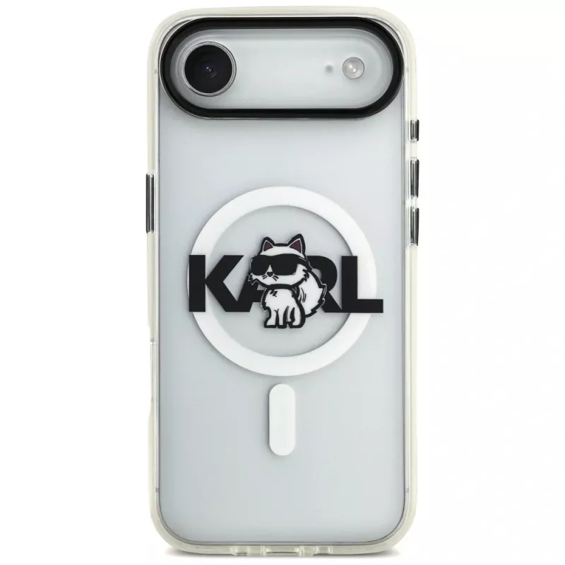 Karl Lagerfeld IML Choupette Sketch Logo MagSafe-hoesje voor iPhone Air, Transparant