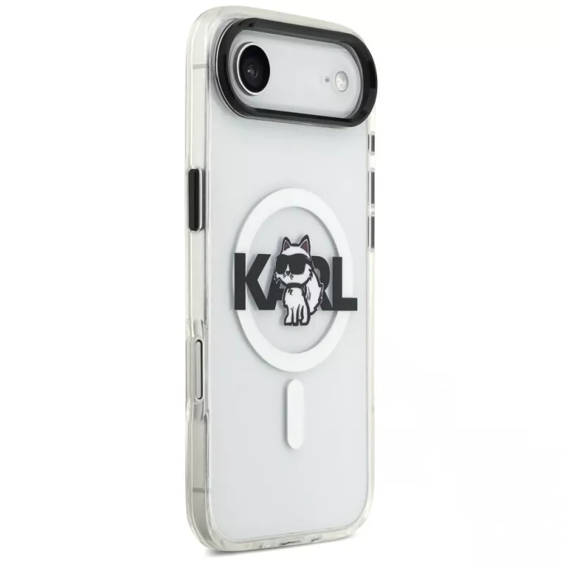 Karl Lagerfeld IML Choupette Sketch Logo MagSafe-hoesje voor iPhone Air, Transparant