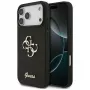 GUESS Fixed Glitter Big 4G hoesje voor iPhone 18 Pro Max / 17 Pro Max - zwart